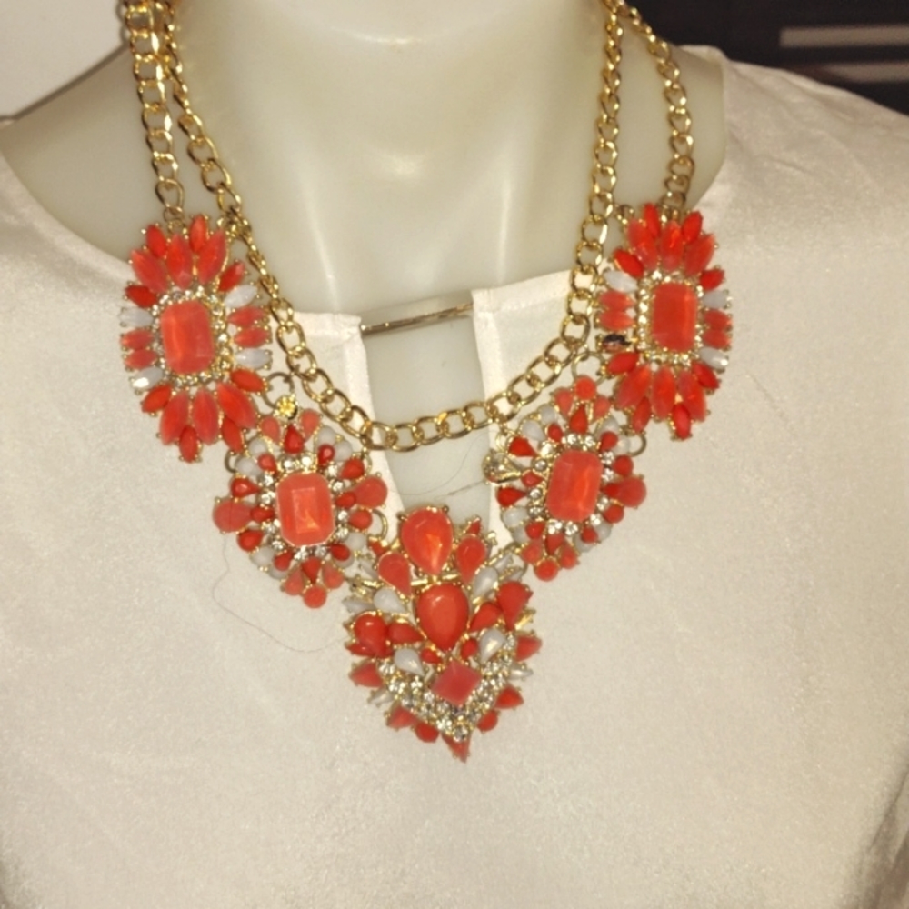 Hot pink necklace
